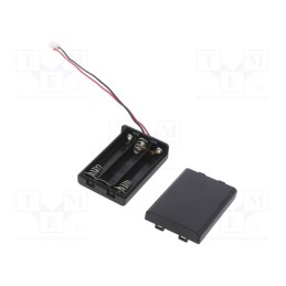 1 pcs x KEYSTONE - 2484CN - Holder, AAA,R03, Batt.no: 3, 3pin,leads 150mm,terminal