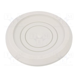 1 pcs x HT HI TECH POLYMERS - HSS-M100 TPE - Grommet, Ømount.hole: 100mm, elastomer thermoplastic TPE, grey