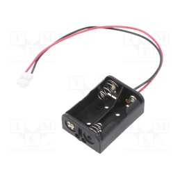 1 pcs x KEYSTONE - 2473CN - Holder, N, Batt.no: 2, 3pin,leads 150mm,terminal