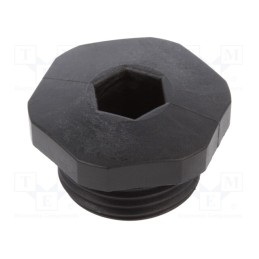 1 pcs x HUMMEL - 1.255.1101.11 - Stopper, PG11, IP54, polyamide, black, V-NE PG, Thread: PG, -20÷80°C