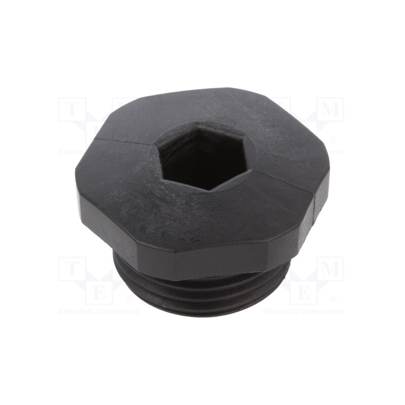 1 pcs x HUMMEL - 1.255.1101.11 - Stopper, PG11, IP54, polyamide, black, V-NE PG, Thread: PG, -20÷80°C