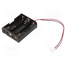 1 pcs x KEYSTONE - 2465CN - Holder, AA,R6, Batt.no: 3, 3pin,leads 150mm,terminal