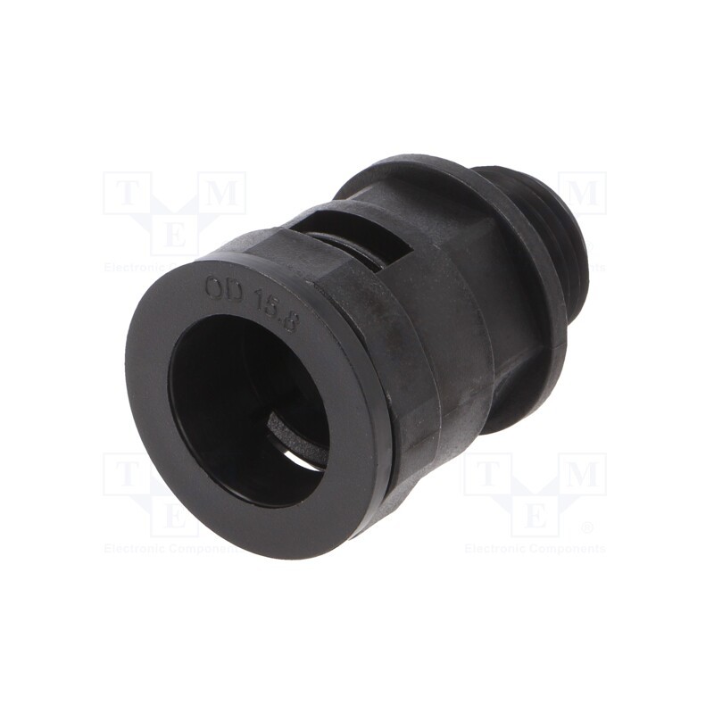 1 pcs x HUMMEL - 1.533.1601.50 - Straight terminal connector, Thread: metric,outside, polyamide