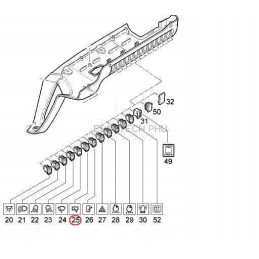 Rear wiper switch et 000189 lind