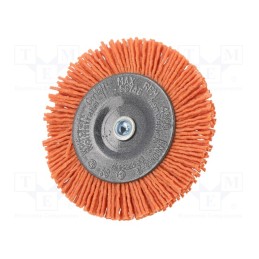 1 pcs x WOLFCRAFT - 1500000 - Wheel brush, 75mm, Mounting: 1/4',hexagonal, wire