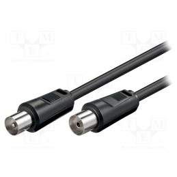 1 pcs x Goobay - 11564 - Cable, 75Ω, 10m, coaxial 9.5mm socket,coaxial 9.5mm plug, black