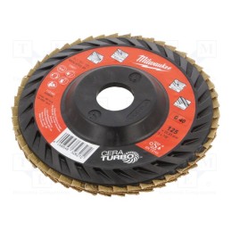 1 pcs x Milwaukee - 4932472231 - Flap grinding wheels, Ø: 125mm, Øhole: 22.2mm, Granularity: 40