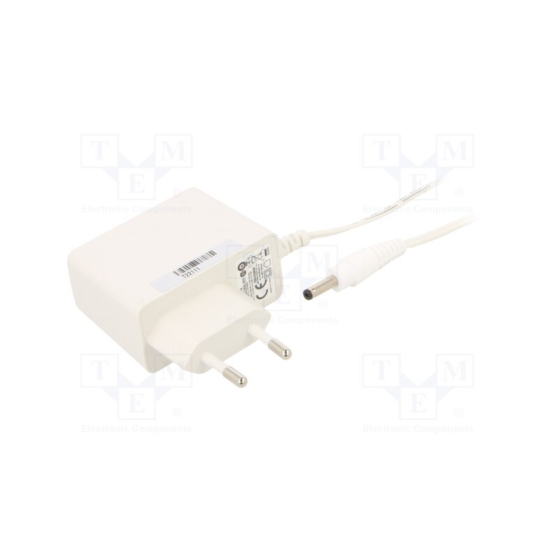 1 pcs x POS - POSC12100A-1335-WH - Power supply: switched-mode, plug, 12VDC, 1A, 12W, Plug: EU, 82.96%