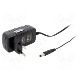 1 pcs x CELLEVIA POWER - CLW-1212-W2E-EB25 - Power supply: switched-mode, plug, 12VDC, 1A, 12W, Plug: EU, 83%