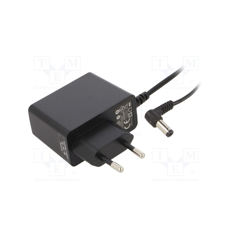 1 pcs x POS - POSC09100A-CNL - Power supply: switched-mode, plug, 9VDC, 1A, 9W, Plug: EU, 81.34%