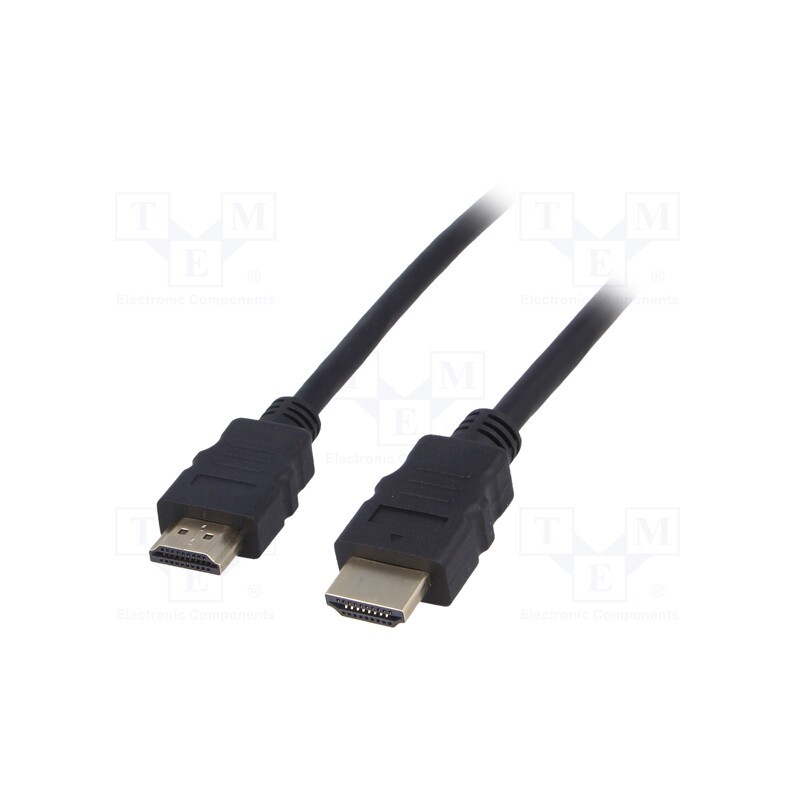 1 pcs x AKYGA - AK-HD-05A - Cable, HDMI 1.4, HDMI plug,both sides, 0.5m, black