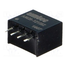 1 pcs x AIMTEC - AM2S-1212SZ - Converter: DC/DC, 2W, Uin: 10.8÷13.2V, Uout: 12VDC, Iout: 160mA, SIP4