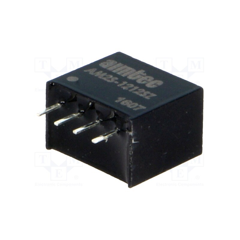 1 pcs x AIMTEC - AM2S-1212SZ - Converter: DC/DC, 2W, Uin: 10.8÷13.2V, Uout: 12VDC, Iout: 160mA, SIP4