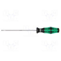 1 pcs x WERA - 5110002001 - Screwdriver, slot, 3,5x0,6mm, Blade length: 125mm