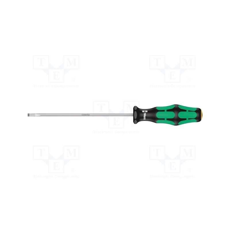 1 pcs x WERA - 5110002001 - Screwdriver, slot, 3,5x0,6mm, Blade length: 125mm