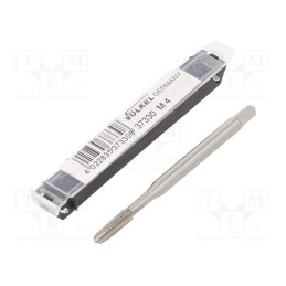 1 pcs x Vu00d6LKEL - 37330 - Tap, high speed steel cobalt HSS-E, M4, 0.7, 63mm, 3,4mm, ISO2/6H