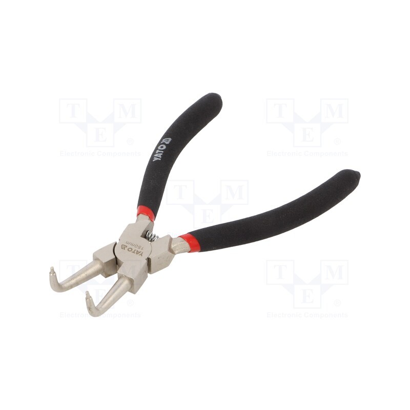 1 pcs x YATO - YT-2143 - Pliers, for circlip, internal, Pliers len: 150mm, angular