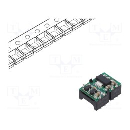 1 pcs x RECOM - R0.5ZX-0505/P-R - Converter: DC/DC, 0.5W, Uin: 4.75÷5.25V, Uout: 5VDC, Iout: 100mA, SMD
