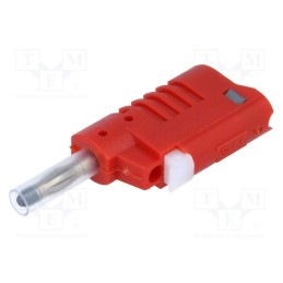 1 pcs x DONAU ELEKTRONIK - - - Test lead, 25A, with 4mm axial socket, Len: 1m, red