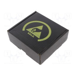 1 pcs x ANTISTAT - 026-0062 - Box with foam lining, ESD, 100x100x38mm, cardboards, black