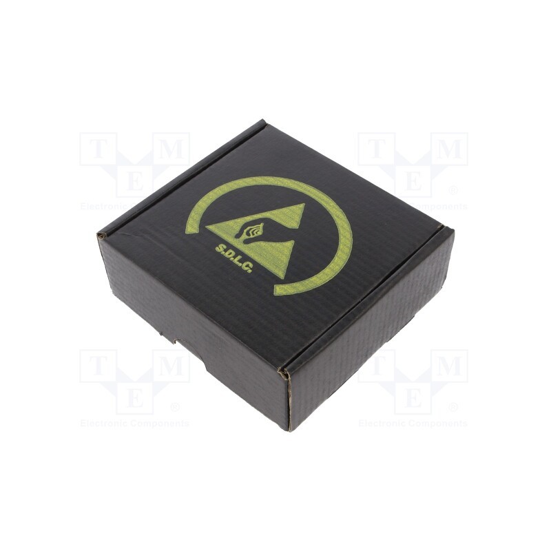 1 pcs x ANTISTAT - 026-0062 - Box with foam lining, ESD, 100x100x38mm, cardboards, black