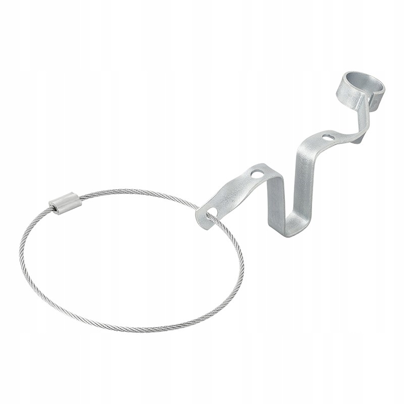 Trailer drawbar support with cable handle