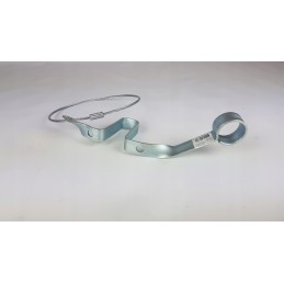 Trailer drawbar support with cable handle