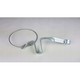 Trailer drawbar support with cable handle