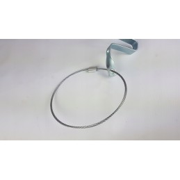 Trailer drawbar support with cable handle