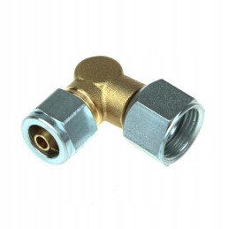 Angle connector for 8mm LPG refueling hose on jic
