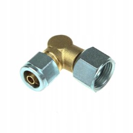 Angle connector for 8mm LPG refueling hose on jic