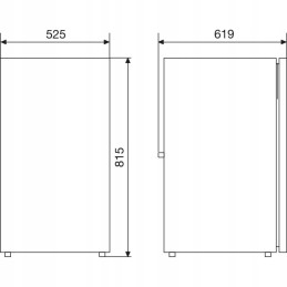 Camping compressor refrigerator for built-in domet