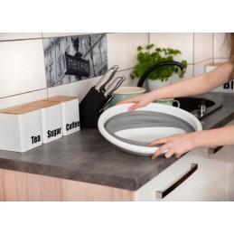 9l foldable silicone bowl for camping and camping