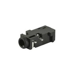 1 pcs : SJ2-25773B-SMT-TR - Phone Connectors 2.5mm mid mount SMT 3conductr Tip switch