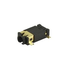 1 pcs : SJ2-25404D-SMT-TR - Phone Connectors 2.5mm gold terminal 4cond Tip/Ring swtch