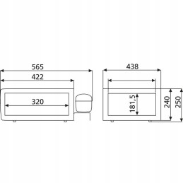 Coolmatic CD20S silver Dometic compressor drawer refrigerator