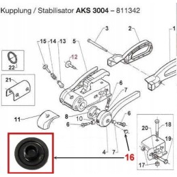 hitch handle alko aks 3004 right alco