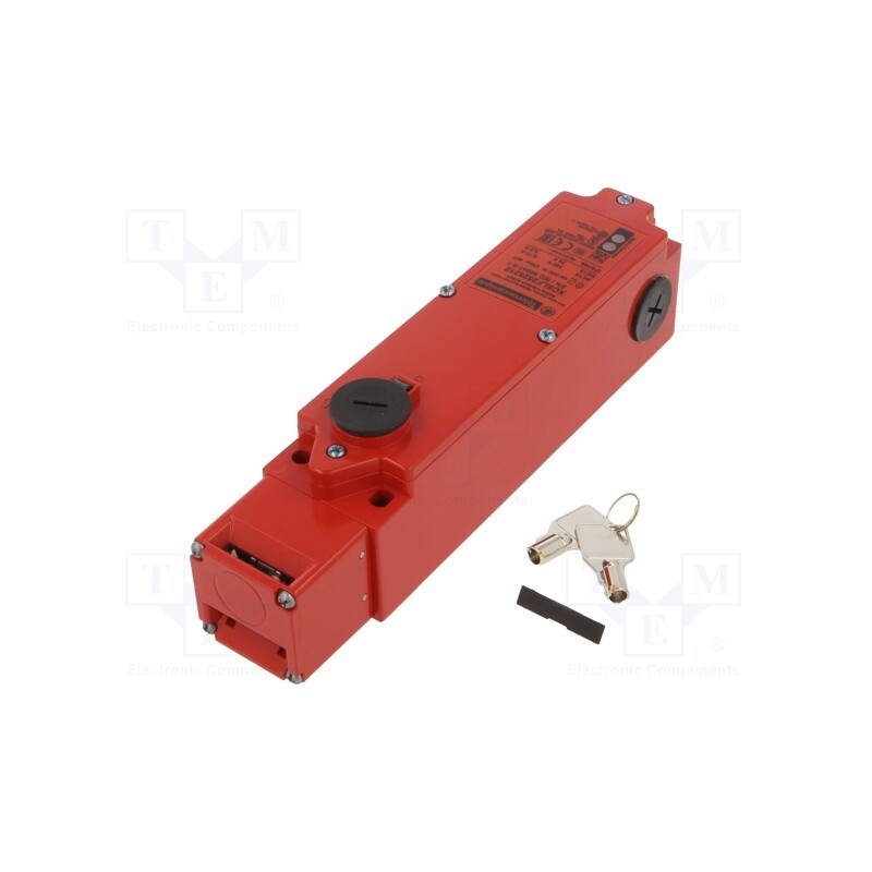 1 pcs x TELEMECANIQUE SENSORS - XCSLF2525312 - Safety switch: bolting, XCSLF, NC + NO, IP66, metal, red, 24VDC