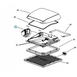 Window lock latch 40x40 dometic mini heki style