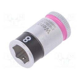 1 pcs x WERA - 5003723001 - Socket, 6-angles,socket spanner, HEX 8mm, 1/4', 23mm, Zyklop