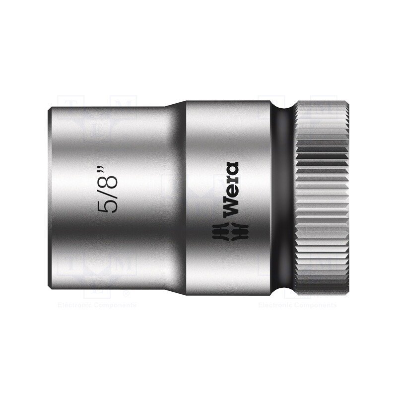 1 pcs x WERA - 5003623001 - Socket, 6-angles,socket spanner, HEX 5/8', 1/2', 37mm, Zyklop