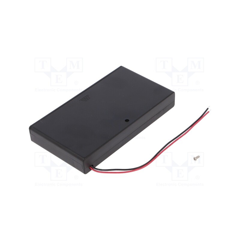 1 pcs x COMF - SBH-381-A - Holder, AA,R6, Batt.no: 8, cables, black, 150mm