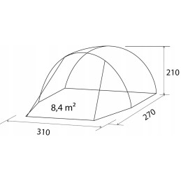 Brunner entrada tent vestibule for vans 180-220 cm