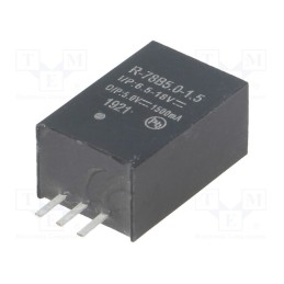 1 pcs x RECOM - R-78B5.0-1.5 - Converter: DC/DC, 7.5W, Uin: 6.5÷18V, Uout: 5VDC, Iout: 1.5A, SIP3