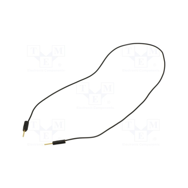 1 pcs x STu00c4UBLI - 28.0026-03021 - Test lead, 60VDC, 30VAC, 3A, banana plug 1mm,both sides, Len: 0.3m