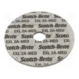 1 pcs x HURAGAN - XL-UW 2A MED 125X 6X 22MM - Wheel, fleece, Dim: Ø125x6mm, Mount.hole diam: 22mm