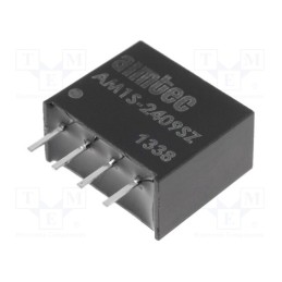 1 pcs x AIMTEC - AM1S-2409SZ - Converter: DC/DC, 1W, Uin: 21.6÷26.4V, Uout: 9VDC, Iout: 110mA, SIP4