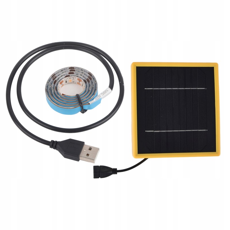 Lighting strips for solar plants energy