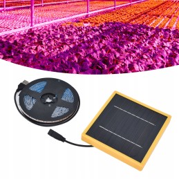 Lighting strips for solar plants energy