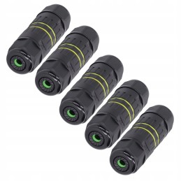 5 pieces waterproof IP68 connector 3 pin straight